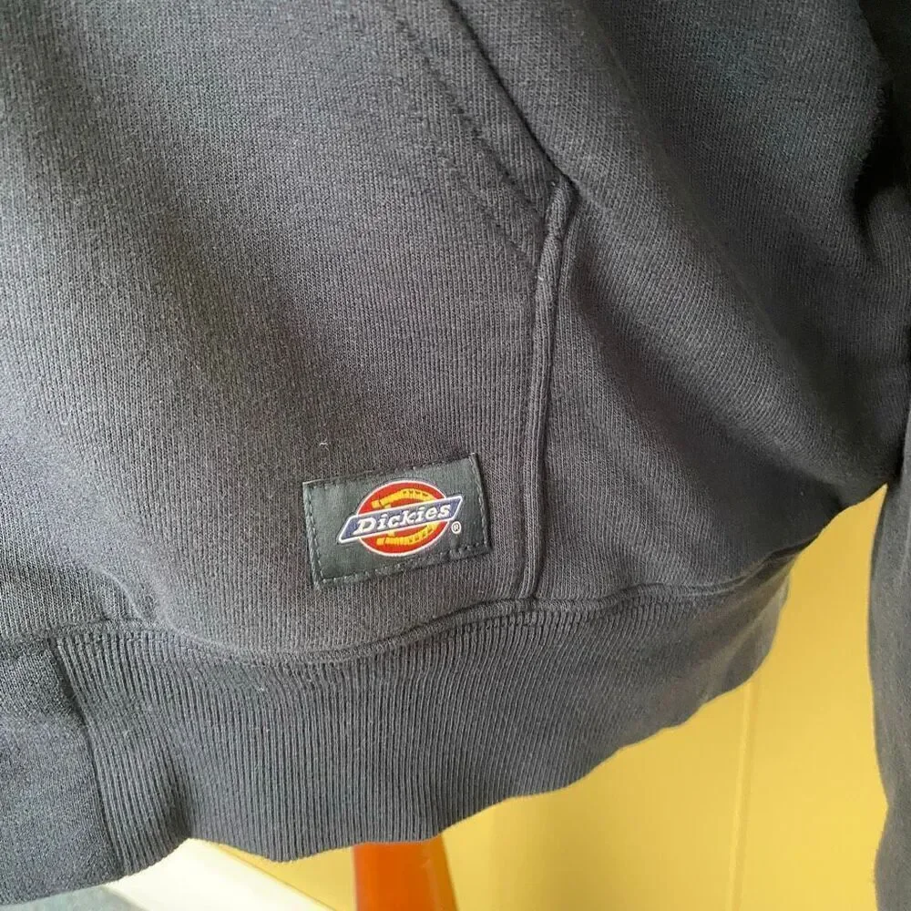 Dickies men XL Cotton blend sherpa lined full zip midweight hooded jacket